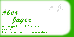 alex jager business card